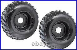 Set 2 UTV ATV Tires with Rims 22x10-10 22x10x10 22-10-10 20x10.00-10 Wheels 4Lug