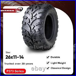 Set 2 WANDA ATV UTV Tires 26x11-14 26x11x14 6PR LT MUD