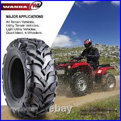 Set 2 WANDA UTV ATV Tires 27x9-14 27x9x14 8-Ply Solid Mud 20mm tread