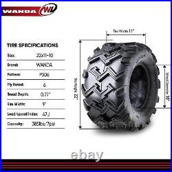 Set 2 Wanda Atv Utv Tires 22x11-10 22x11x10 6pr