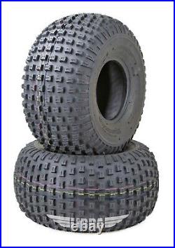 Set 2 of ATV Tires 22x11-8 22x11x8 FREE COUNTRY 4PR Dimple Knobby D929 10352