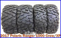 Set 4 ATV UTV Tires 26x9-12 & 26x11-12 for 2017 Polaris Ranger 1000 CrewithXP