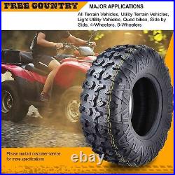 Set 4 FREE COUNTRY Premium ATV/UTV Tires 24x8-12 24x8x12 8PR withScuff Guard