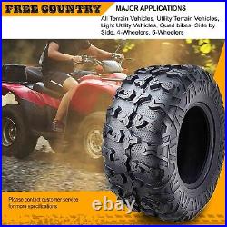 Set 4 FREE COUNTRY Premium ATV/UTV Tires 27x9-12 & 27x11-12 8PR withScuff Guard