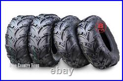 Set 4 Premium Mud Sling 8 Ply ATV/UTV Tires 24x8-12 front & 24x9-11 Rear