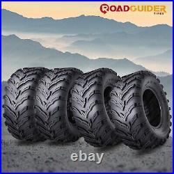 Set 4 ROAD GUIDER ATV/UTV Tires 25x10-12 25x10x12 6PR MUD