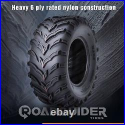 Set 4 ROAD GUIDER ATV/UTV Tires 25x10-12 25x10x12 6PR MUD