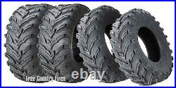 Set 4 ROAD GUIDER ATV/UTV Tires 25x8-12 25x8x12 & 25x10-12 25x10x12 Tires 6PR