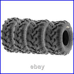 Set 4 SunF 21x7-8 Front & 20x10-8 Rear ATV UTV Tires Off Road Tubeless 6 PR A003