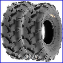 Set 4 SunF 21x7-8 Front & 20x10-8 Rear ATV UTV Tires Off Road Tubeless 6 PR A003