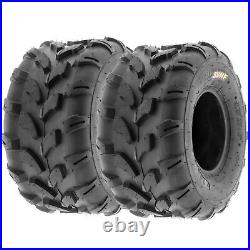 Set 4 SunF 21x7-8 Front & 20x10-8 Rear ATV UTV Tires Off Road Tubeless 6 PR A003