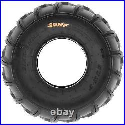 Set 4 SunF 21x7-8 Front & 20x10-8 Rear ATV UTV Tires Off Road Tubeless 6 PR A003