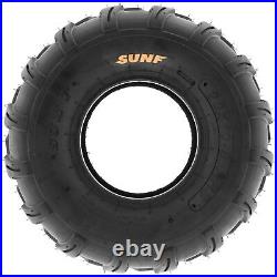 Set 4 SunF 21x7-8 Front & 20x10-8 Rear ATV UTV Tires Off Road Tubeless 6 PR A003