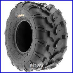 Set 4 SunF 21x7-8 Front & 20x10-8 Rear ATV UTV Tires Off Road Tubeless 6 PR A003