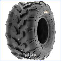 Set 4 SunF 21x7-8 Front & 20x10-8 Rear ATV UTV Tires Off Road Tubeless 6 PR A003