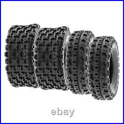 Set 4 SunF 23x7-10 Front & 22x11-9 Rear ATV UTV Knobby Tires Tubeless 6 PR A027