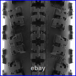 Set 4 SunF 23x7-10 Front & 22x11-9 Rear ATV UTV Knobby Tires Tubeless 6 PR A027