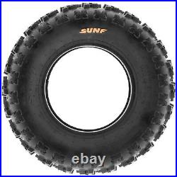 Set 4 SunF 23x7-10 Front & 22x11-9 Rear ATV UTV Knobby Tires Tubeless 6 PR A027