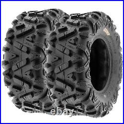 Set 4 SunF 23x8-11 Front & 24x9-11 Rear ATV UTV Tires Off Road 6 PR Power. I A033