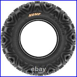 Set 4 SunF 23x8-11 Front & 24x9-11 Rear ATV UTV Tires Off Road 6 PR Power. I A033