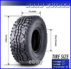 Set 4 UTV ATV Tires 23x11-10 23x11x10 6PR For 09-17 Kawasaki MULE 4000/4010