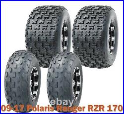 Set 4 WANDA ATV Tires 19X7-8 & 20X10-9 fit 09-17 Polaris Ranger RZR 170