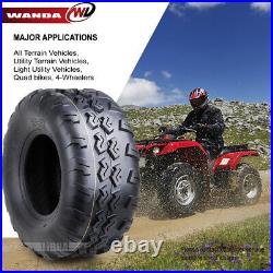 Set 4 WANDA ATV UTV Tires 22x7-10 & 22x10-10 Kawasaki Brute Force 300 Mojave 250