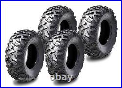 Set 4 WANDA All Terrain UTV ATV Tires 26x9-12 for 10-16 Kawasaki Mule 610 4x4 XC