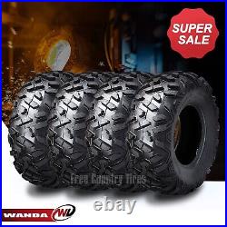 Set 4 WANDA UTV ATV Tires 26x9-12 26x9x12 6PR Deep Tread Big Horn Style 10377