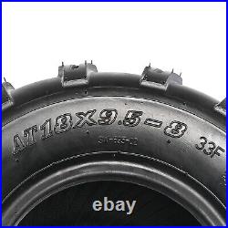 Set of 2 Rear 18x9.50-8 18x9.5-8 18x9.5x8 ATV UTV Tire Ride on Mower Go karts