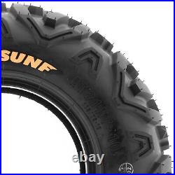 Set of 2 SunF 20x10-8 20x10x8 ATV UTV Tires Off Road Tubeless 6 PR POWER. II A051