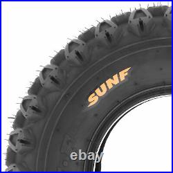 Set of 2, SunF 22x11-10 22x11x10 22-11-10 4PR ATV Golf Cart All Trail Turf Tires