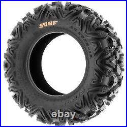 Set of 2, SunF 25x8-11 25x8x11 6PR ATV UTV SxS All Terrain AT Tires A033 25-8-11