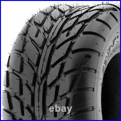 Set of 2 SunF ATV UTV Flat Track Tires 18x9.5-8 18x9.5x8 All Terrain 6 PR A021