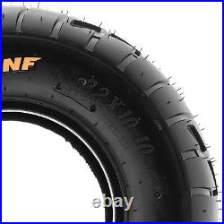 Set of 2 SunF ATV UTV Flat Track Tires 18x9.5-8 18x9.5x8 All Terrain 6 PR A021