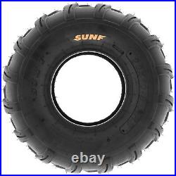 Set of 2 SunF ATV UTV Lawn-Mowers Off-Road Tires 20x10-8 6 PR Tubeless A003