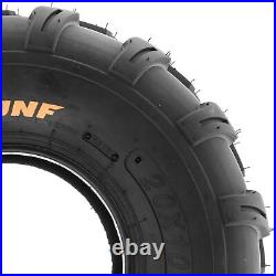 Set of 2 SunF ATV UTV Lawn-Mowers Off-Road Tires 20x10-8 6 PR Tubeless A003