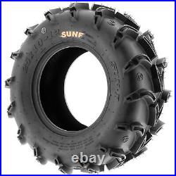 Set of 2, SunF ATV/UTV Tires 26x11-12 26x11x12 26-11-12 6PR M/T Mud Tires A050