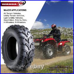 Set of 2 WANDA ATV UTV Tires 26x9-14 26x9x14 6PR Lit Mud 26x9.00-14