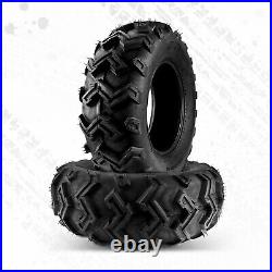 Set of 2pcs ATV UTV TIRES 25X8-12 25X8X12 6PR DURABLE DEEP TREAD All Terrin