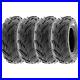 Set of 4, 16×8-7 16x8x7 ATV UTV Tubeless 6 Ply Tires for 7 Rims SunF A004