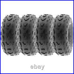 Set of 4, 18x7-7 18x7x7 ATV UTV Tubeless 4 Ply Tires for 7 Rims SunF A007