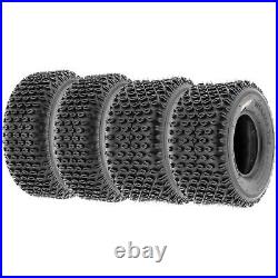 Set of 4, 19x7-8 & 18x9.5-8 Replacement ATV UTV 6 Ply Tires A012 by SunF