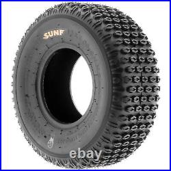 Set of 4, 19x7-8 & 18x9.5-8 Replacement ATV UTV 6 Ply Tires A012 by SunF