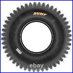 Set of 4, 19x7-8 & 18x9.5-8 Replacement ATV UTV 6 Ply Tires A012 by SunF