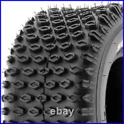 Set of 4, 19x7-8 & 18x9.5-8 Replacement ATV UTV 6 Ply Tires A012 by SunF