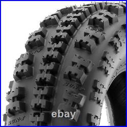 Set of 4, 21x7-10 & 20x10-9 Replacement ATV All Trail 6 Ply Tires A027 by SunF