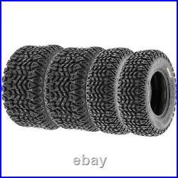 Set of 4, 21x7-10 & 22x11-10 Replacement ATV UTV Tires 4 Ply G003 by SunF