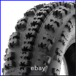 Set of 4, 22x7-10 & 20x10-10 Replacement ATV UTV 6 Ply Tires A027 by SunF