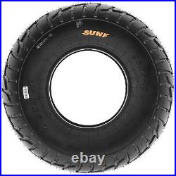 Set of 4, 22x7-10 & 20x10-9 Replacement ATV UTV 6 Ply Tires A021 by SunF